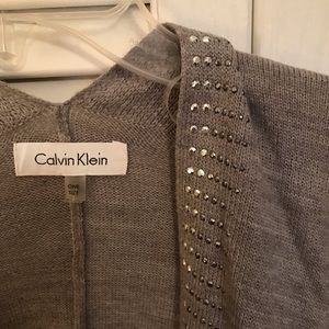 Calvin Klein gray poncho